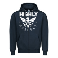 Navy highly suspect 2022 Zipper Hoodie - linhVisuals