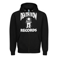 Black #death row record Zipper Hoodie - linhVisuals