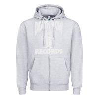 Heather Grey #death row record Zipper Hoodie - linhVisuals