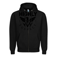 Black highly suspect 2022 Zipper Hoodie - linhVisuals