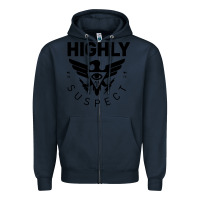 Navy highly suspect 2022 Zipper Hoodie - linhVisuals