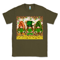 Army Green St. Patrick's Day gnomies with leopard tumbler Classic Tee - HowdyJamesFarm