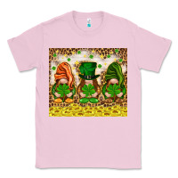 Bubblegum Pink St. Patrick's Day gnomies with leopard tumbler Classic Tee - HowdyJamesFarm
