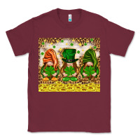 Burgundy St. Patrick's Day gnomies with leopard tumbler Classic Tee - HowdyJamesFarm