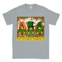Heather Grey St. Patrick's Day gnomies with leopard tumbler Classic Tee - HowdyJamesFarm