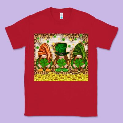St. Patrick's Day Gnomies With Leopard Tumbler Classic Tee Designed By Howdyjamesfarm