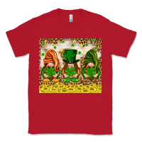 Red St. Patrick's Day gnomies with leopard tumbler Classic Tee - HowdyJamesFarm