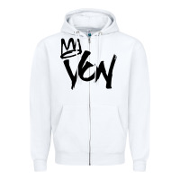 White KING VON Zipper Hoodie - linhVisuals