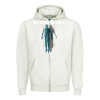 Oatmeal Heather Ben Howard Zipper Hoodie - linhVisuals