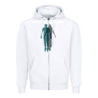 White Ben Howard Zipper Hoodie - linhVisuals