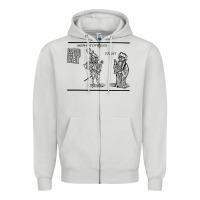 Dove Grey doctor faustus vintage illustration design Zipper Hoodie - linhVisuals