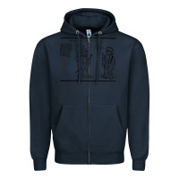 Navy doctor faustus vintage illustration design Zipper Hoodie - linhVisuals
