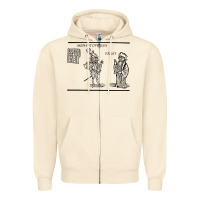 Sandshell doctor faustus vintage illustration design Zipper Hoodie - linhVisuals