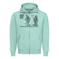 Seafoam doctor faustus vintage illustration design Zipper Hoodie - linhVisuals