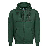 Sports Green doctor faustus vintage illustration design Zipper Hoodie - linhVisuals