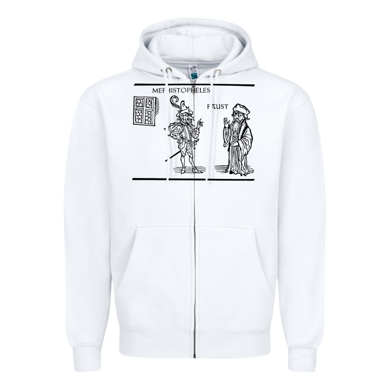 Doctor Faustus Vintage Illustration Design Zipper Hoodie by linhVisuals | Teevron