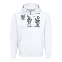 White doctor faustus vintage illustration design Zipper Hoodie - linhVisuals
