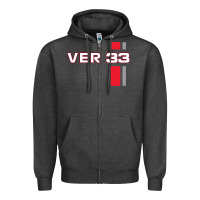 Charcoal Heather ver 33 formula Zipper Hoodie - linhVisuals