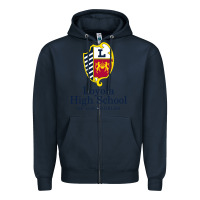 Navy loyola high school los angeles Zipper Hoodie - linhVisuals