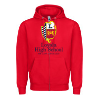 Red loyola high school los angeles Zipper Hoodie - linhVisuals