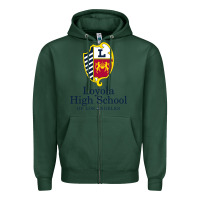 Sports Green loyola high school los angeles Zipper Hoodie - linhVisuals