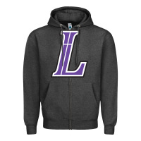 Charcoal Heather lutheran high school Zipper Hoodie - linhVisuals