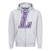 Heather Grey lutheran high school Zipper Hoodie - linhVisuals