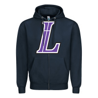 Navy lutheran high school Zipper Hoodie - linhVisuals