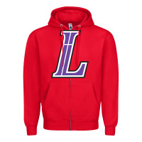 Red lutheran high school Zipper Hoodie - linhVisuals