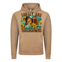 Vintage Coffee Turkey And Touchdowns Vintage Hoodie - LillyAllenDesigns