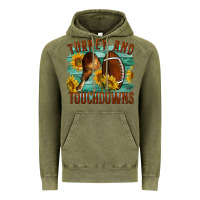 Vintage Olive Turkey And Touchdowns Vintage Hoodie - LillyAllenDesigns