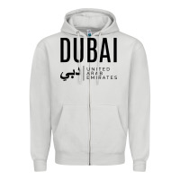 Dove Grey dubai united arab emirates Zipper Hoodie - linhVisuals