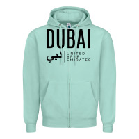Seafoam dubai united arab emirates Zipper Hoodie - linhVisuals