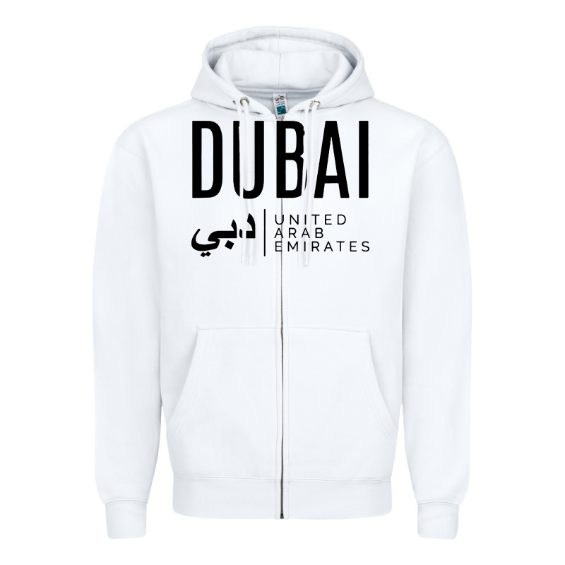 Dubai United Arab Emirates Zipper Hoodie by linhVisuals | Teevron