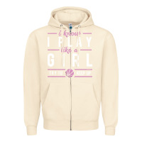 Sandshell basketball gifts for girls i know i play like a girl try to keep up in Zipper Hoodie - linhVisuals