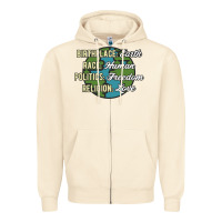 Sandshell birthplace earth race human politics freedom religion love equality al Zipper Hoodie - linhVisuals