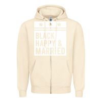 Sandshell black happy & married funny wedding gifts Zipper Hoodie - linhVisuals