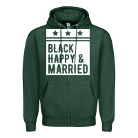Sports Green black happy & married funny wedding gifts Zipper Hoodie - linhVisuals