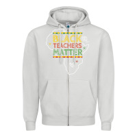 Dove Grey black teacher matters african american pride dashiki black history mon Zipper Hoodie - linhVisuals