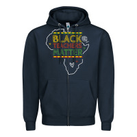 Navy black teacher matters african american pride dashiki black history mon Zipper Hoodie - linhVisuals