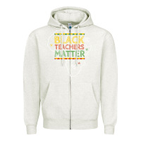 Oatmeal Heather black teacher matters african american pride dashiki black history mon Zipper Hoodie - linhVisuals