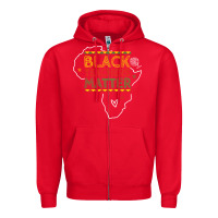 Red black teacher matters african american pride dashiki black history mon Zipper Hoodie - linhVisuals