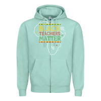 Seafoam black teacher matters african american pride dashiki black history mon Zipper Hoodie - linhVisuals