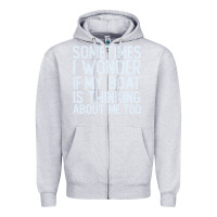 Heather Grey boating funny if my boat is thinking about me too funny pontoon boat l Zipper Hoodie - linhVisuals