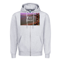 Heather Grey f u l l h o u s e Zipper Hoodie - linhVisuals