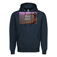 Navy f u l l h o u s e Zipper Hoodie - linhVisuals
