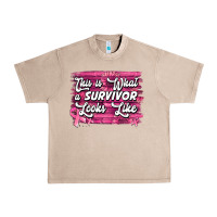 French Oak this is what a survivor looks like breast cancer awareness Urban Heavy Tee - Jasminsmagicworld