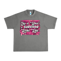 Tornado this is what a survivor looks like breast cancer awareness Urban Heavy Tee - Jasminsmagicworld