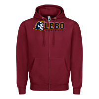 Burgundy mt lebanon football Zipper Hoodie - linhVisuals