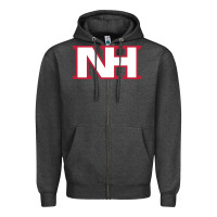 Charcoal Heather north hills high school Zipper Hoodie - linhVisuals